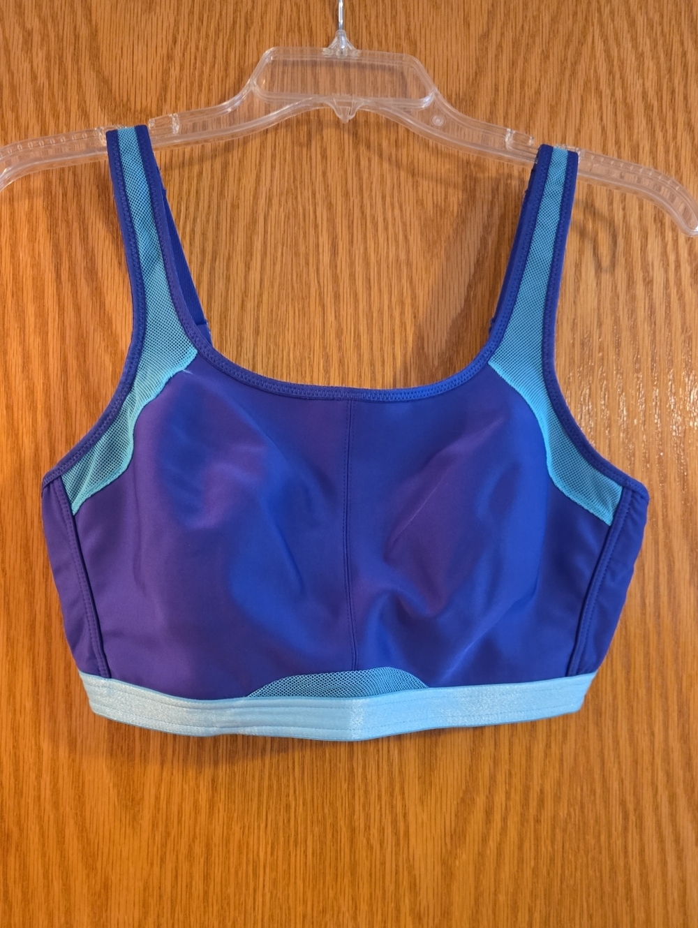 Wacoal Royal Blue Sports Bra with Light Blue Trim